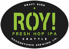 Roy Fresh Hop IPA tap label