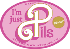 I'm just Pils tap label