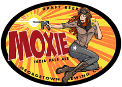 Moxie IPA tap label