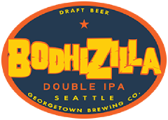 Bodhizilla Double IPA tap label