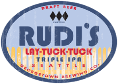Rudi's Triple IPA tap label
