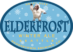 elderfrost winter ale tap label