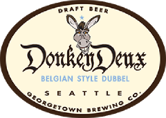 Donkey Deux belgian dubbel tap label