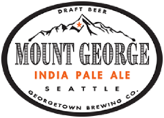 Mount George IPA tap label