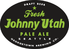 Fresh Hop Johnny Utah Pale Ale tap label