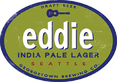 eddie India pale Lager tap label