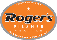 Roger's Pilsner tap label