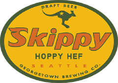 Skippy hoppy hefe tap label