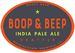Boop and Beep IPA tap label