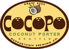cocopo coconut porter tap label