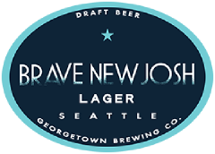 Brave new Josh lager tap logo