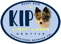 Kip Light Lager tap label
