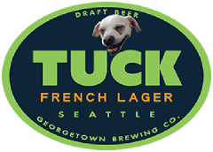 Tuck french lager tap label