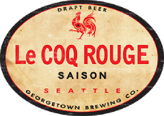 Le Coq Rouge Saison tap label