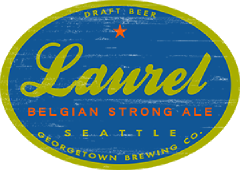 Laurel Belgian Strong Ale tap label