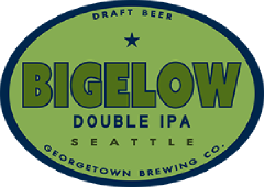 bigelow double IPA tap label