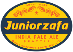 Juniorzafa IPA tap label