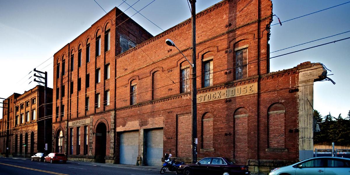 exterior of original Rainier Brewery