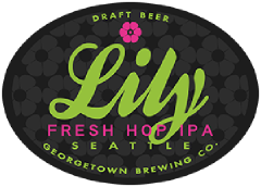 Fresh hop lily tap label